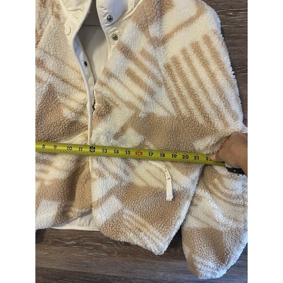Free People FP Movement Rocky Ridge Fleece Button Front Jacket XS Cream NEW - Picture 5 of 10